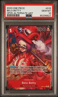 2023 One Piece Awakening Of The New Era Belo Betty Alternate Art PSA 10