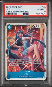 2023 One Piece Awakening Of The New Era 043 Ulti PSA 10
