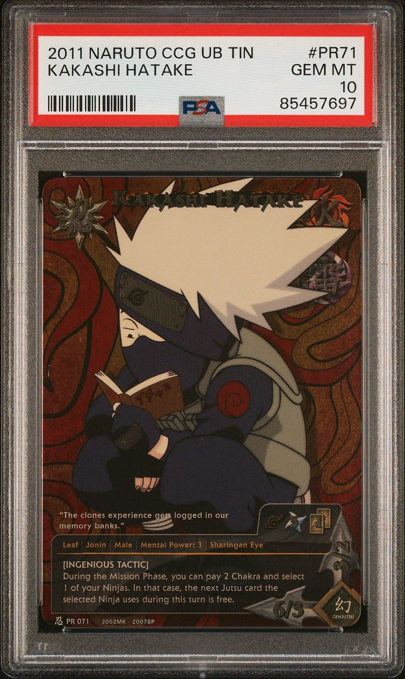 2011 Naruto Ccg Ultimate Battle Tins Pr071 Kakashi Hatake PSA 10