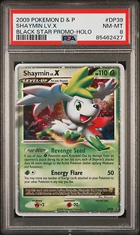 2009 Pokemon Diamond & Pearl Black Star Promo Dp39 Shaymin Lv.x-holo PSA 8