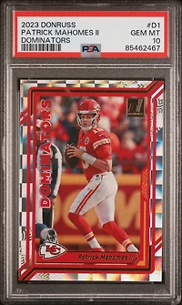 2023 Panini Donruss Dominators D1 Patrick Mahomes Ii PSA 10