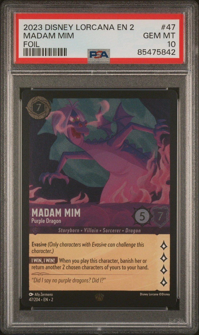 2023 Disney Lorcana En 2-rise Of The Floodborn 47 Madam Mim