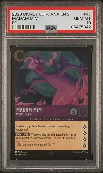 2023 Disney Lorcana En 2-rise Of The Floodborn 47 Madam Mim