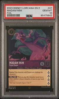 2023 Disney Lorcana En 2-rise Of The Floodborn 47 Madam Mim