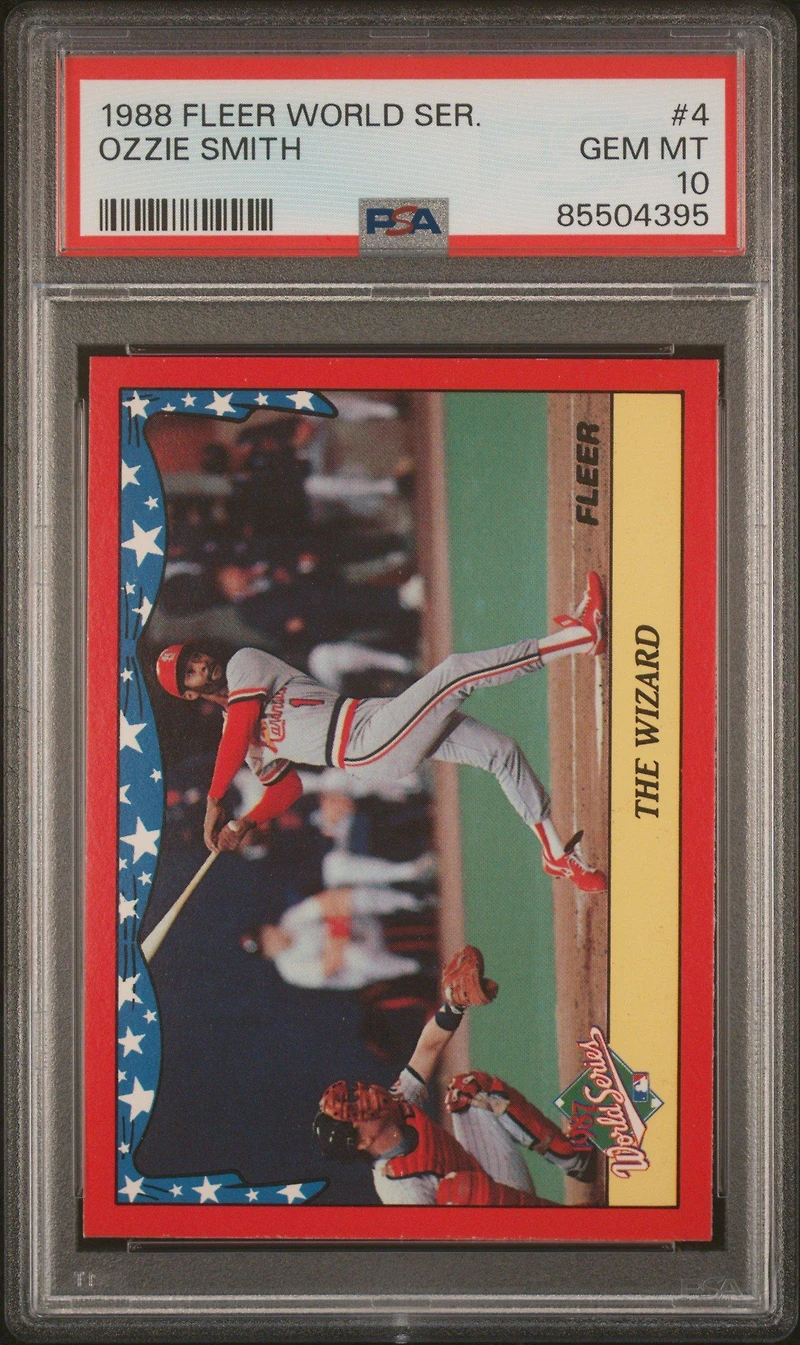 1988 Fleer World Series 4 Ozzie Smith PSA 10