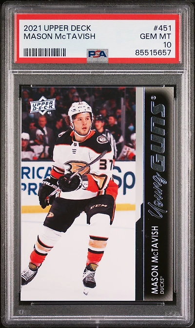 2021-2022 Upper Deck 451 Mason Mctavish PSA 10