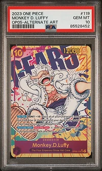 2023 One Piece Awakening Of The New Era 119 Monkey D. Luffy Alternate Art PSA