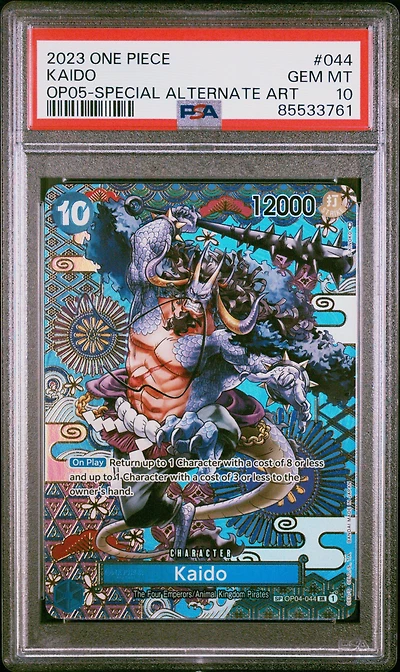 2023 One Piece Op05-awakening Of The New Era 044 Kaido Special Alternate Art PSA 10