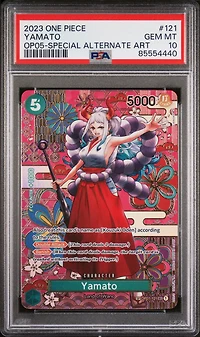 2023 One Piece Op05-awakening Of The New Era 121 Yamato Special Alternate Art PSA 10