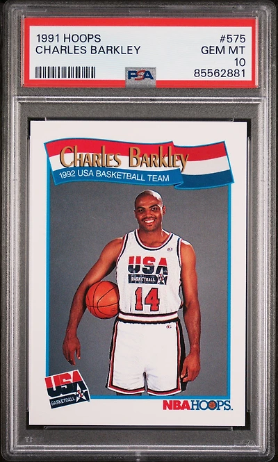 1991 Hoops 575 Charles Barkley PSA 10