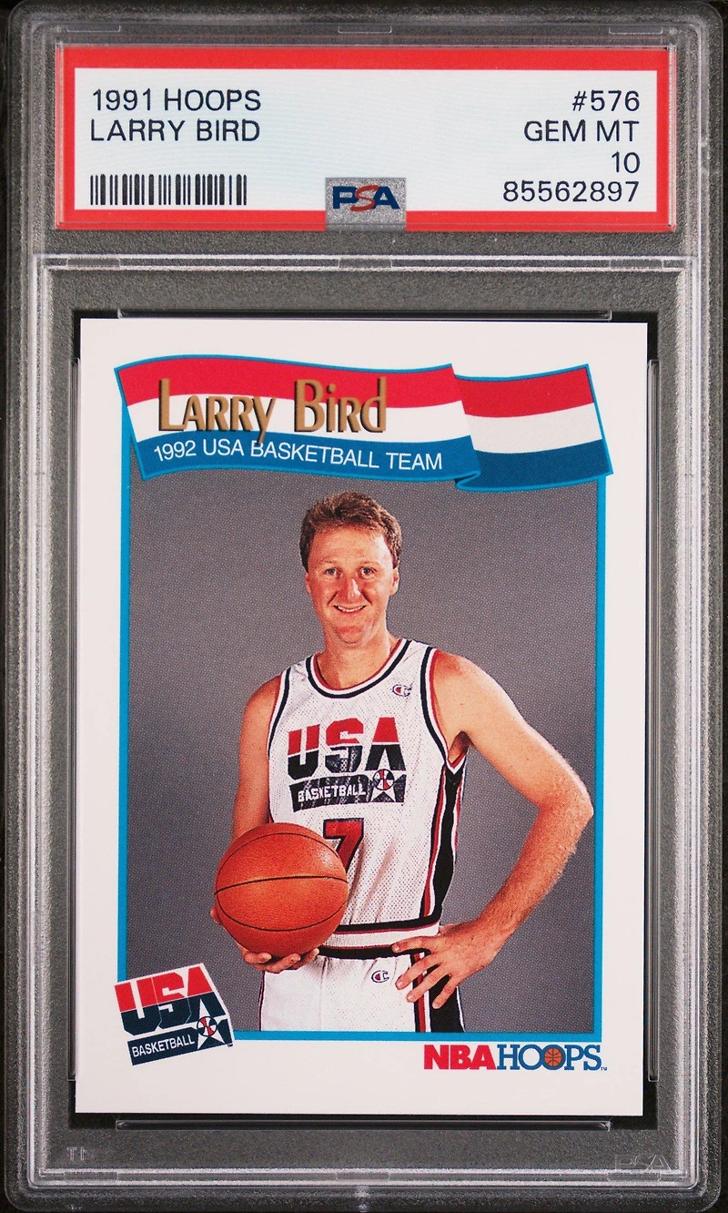 1991 Hoops 576 Larry Bird PSA 10