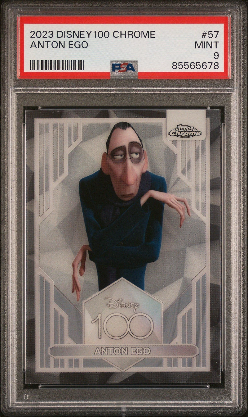 2023 Topps Chrome Disney100 57 Anton Ego PSA 9
