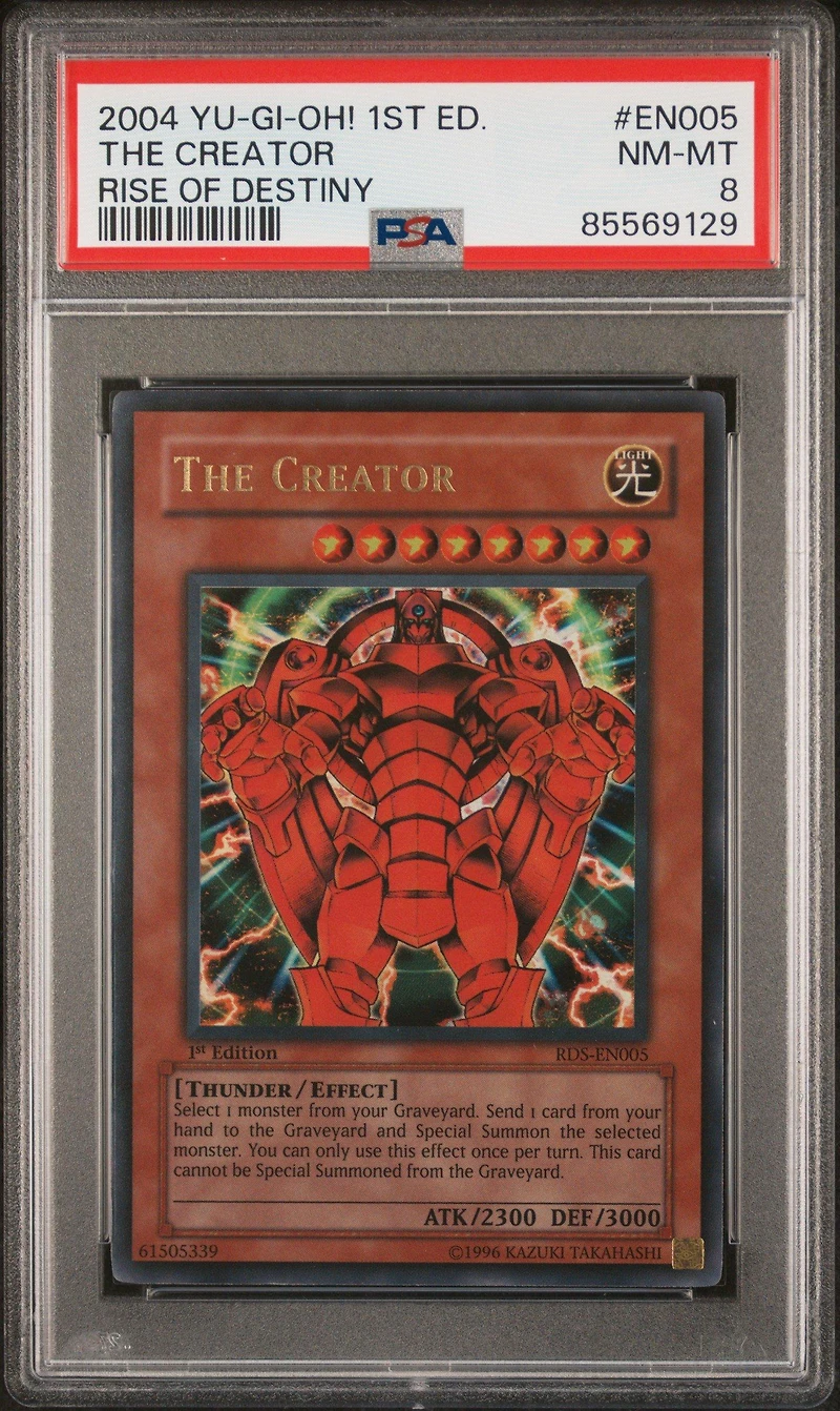 2004 Yu-gi-oh! Rds-rise Of Destiny En005 The Creator 1st Edition PSA 8