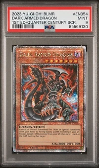 2023 Yu-gi-oh! Blmr-battles Of Legend: Monstrous Revenge En054 Dark Armed Dragon 1st Edition-quarter Century Secret Rare PSA 9