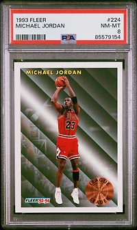 1993 Fleer 224 Michael Jordan PSA 8