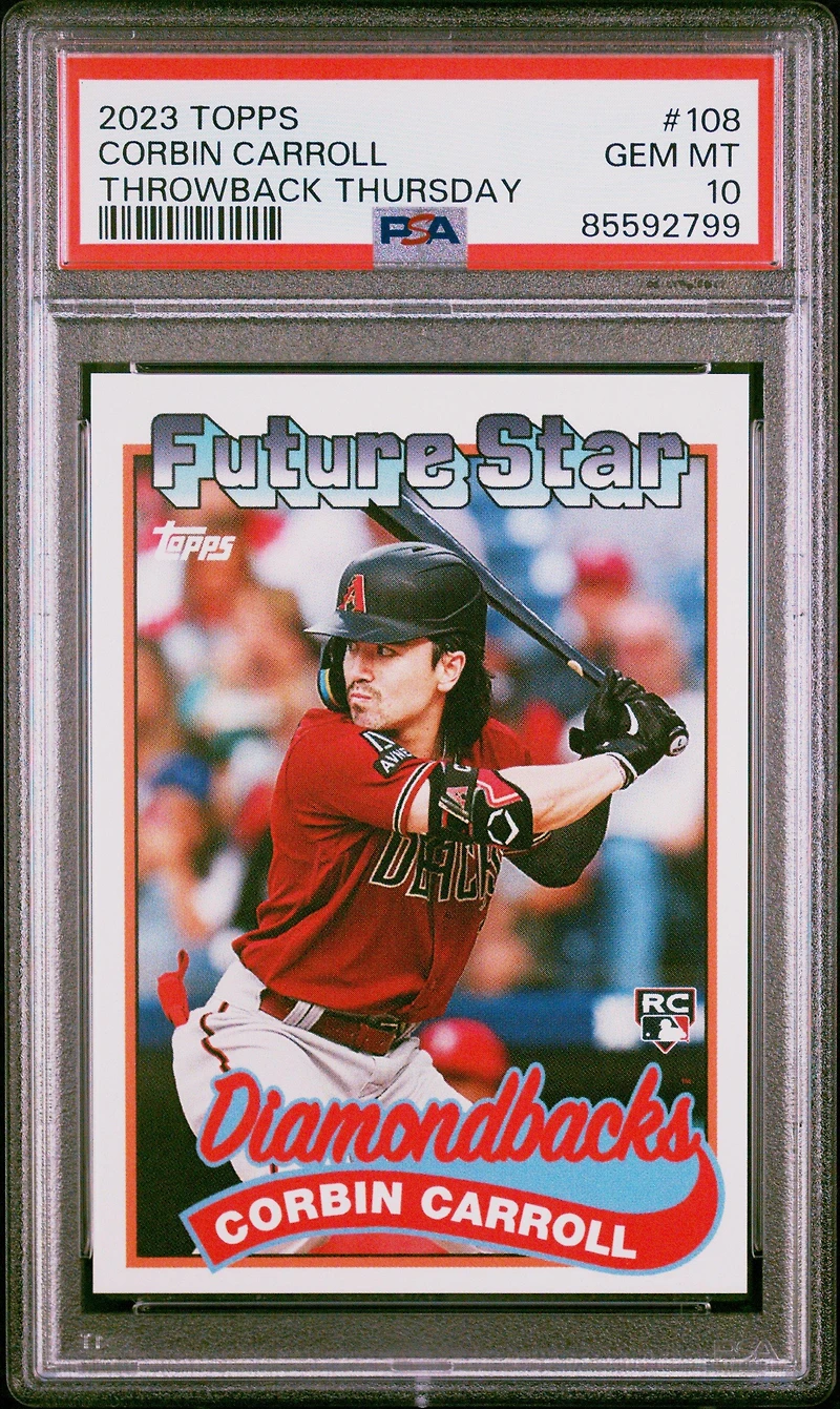 2023 Topps Throwback Thursday 108 Corbin Carroll PSA 10