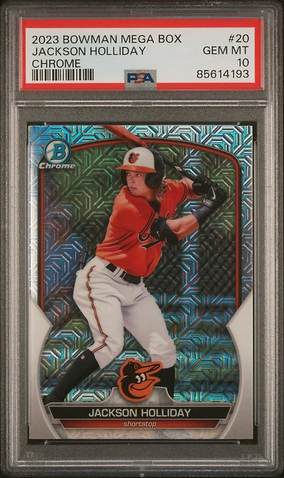 2023 Bowman Mega Box Chrome 20 Jackson Holliday PSA 10