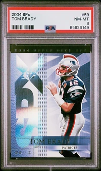 2004 Spx 59 Tom Brady PSA 8