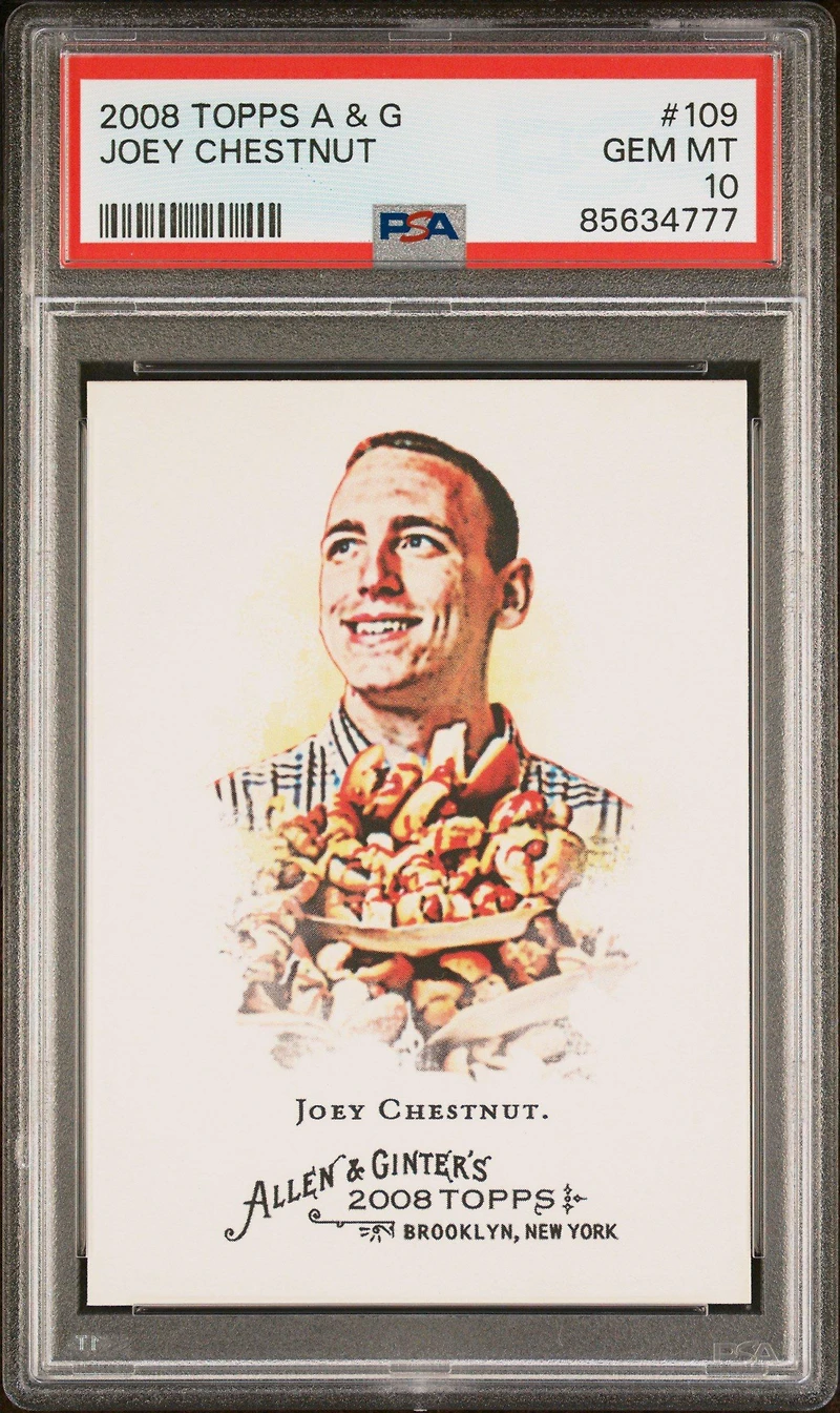 2008 Topps Allen & Ginter 109 Joey Chestnut PSA 10