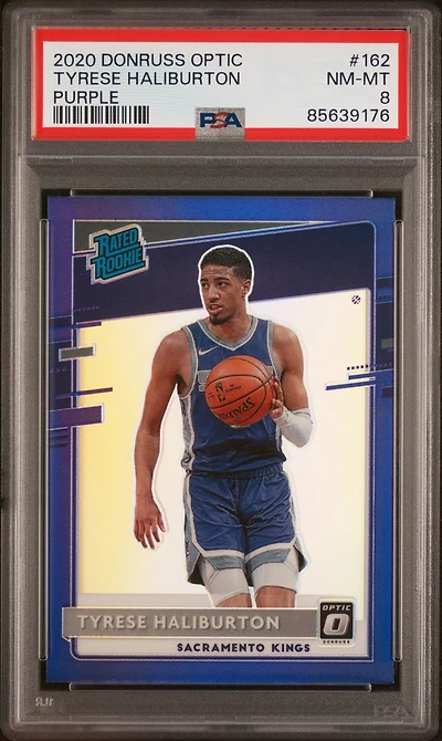 2020 Panini Donruss Optic 162 Tyrese Haliburton PSA