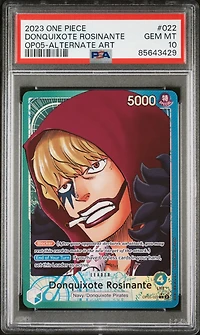 2023 One Piece Op05-awakening Of The New Era 022 Donquixote Rosinante Alternate Art PSA 10