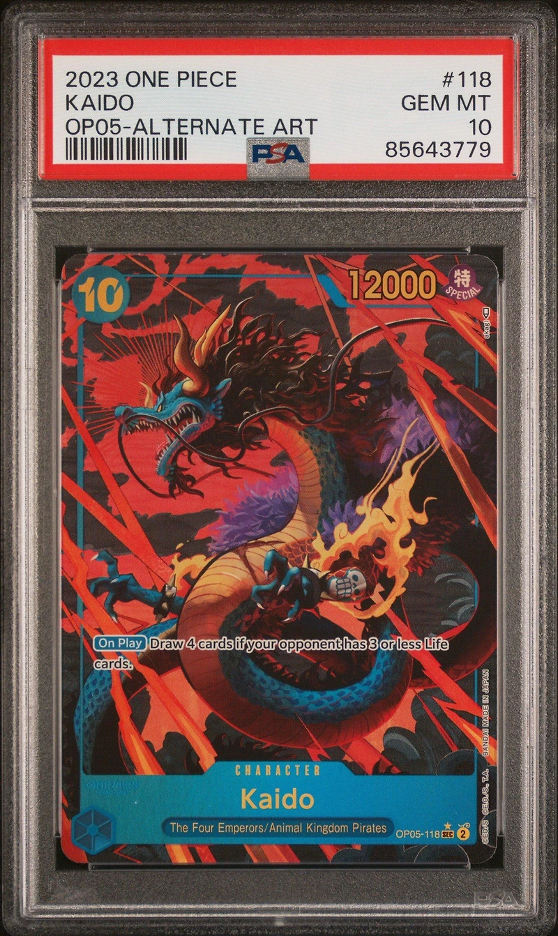 2023 One Piece Awakening Of The New Era 118 Kaido Alternate Art PSA 10