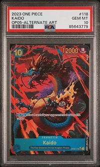 2023 One Piece Awakening Of The New Era 118 Kaido Alternate Art PSA 10