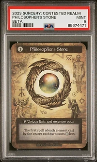 2023 Sorcery: Contested Realm Beta Philosopher's Stone PSA 9