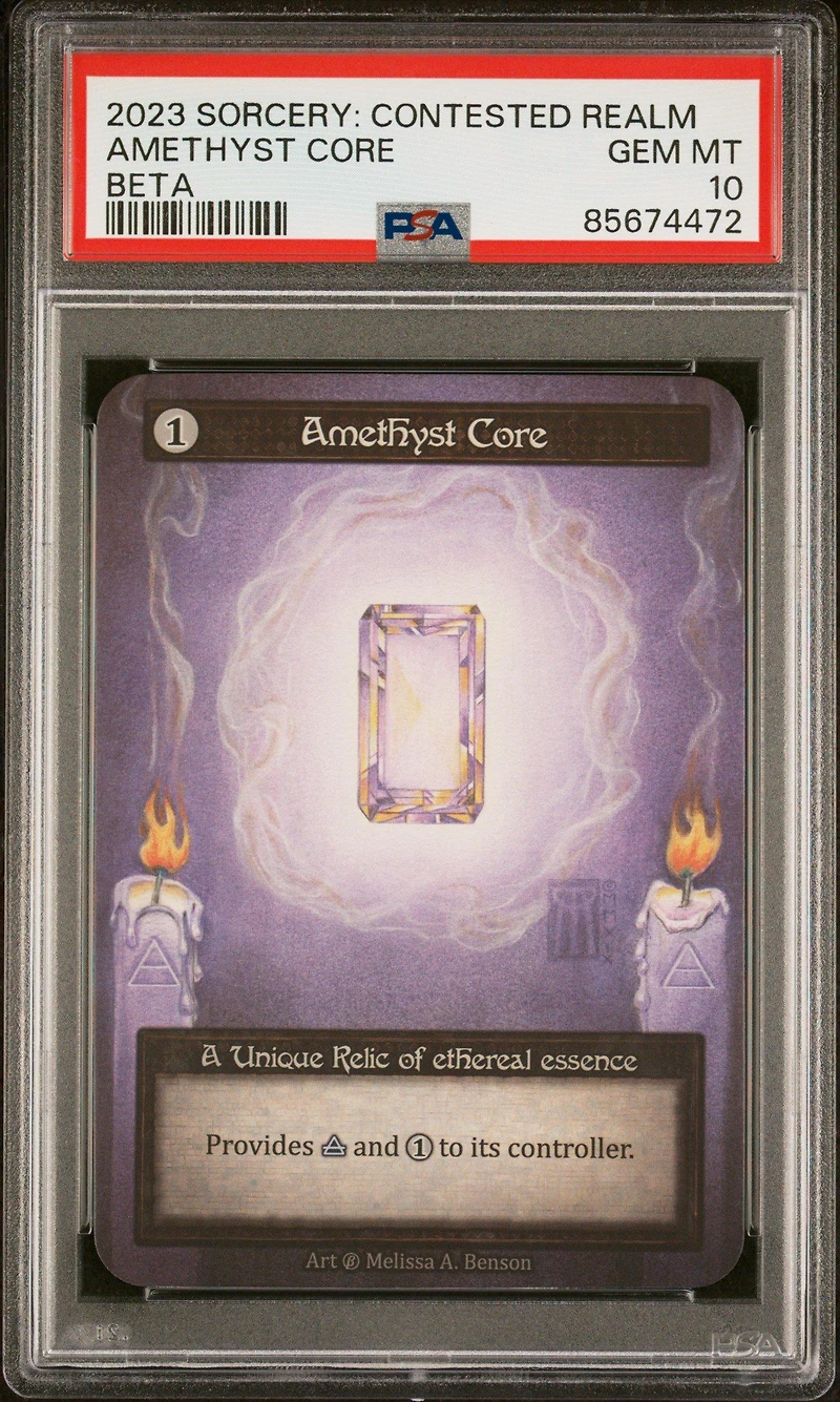 2023 Sorcery: Contested Realm Beta Amethyst Core PSA 10