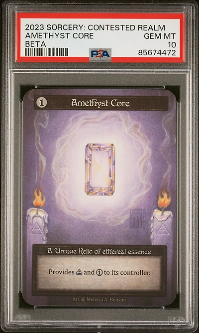 2023 Sorcery: Contested Realm Beta Amethyst Core PSA 10