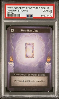 2023 Sorcery: Contested Realm Beta Amethyst Core PSA 10