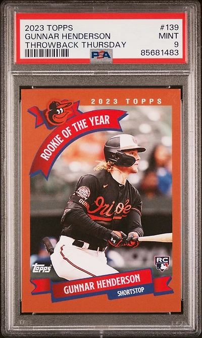 2023 Topps Throwback Thursday Gunnar Henderson PSA