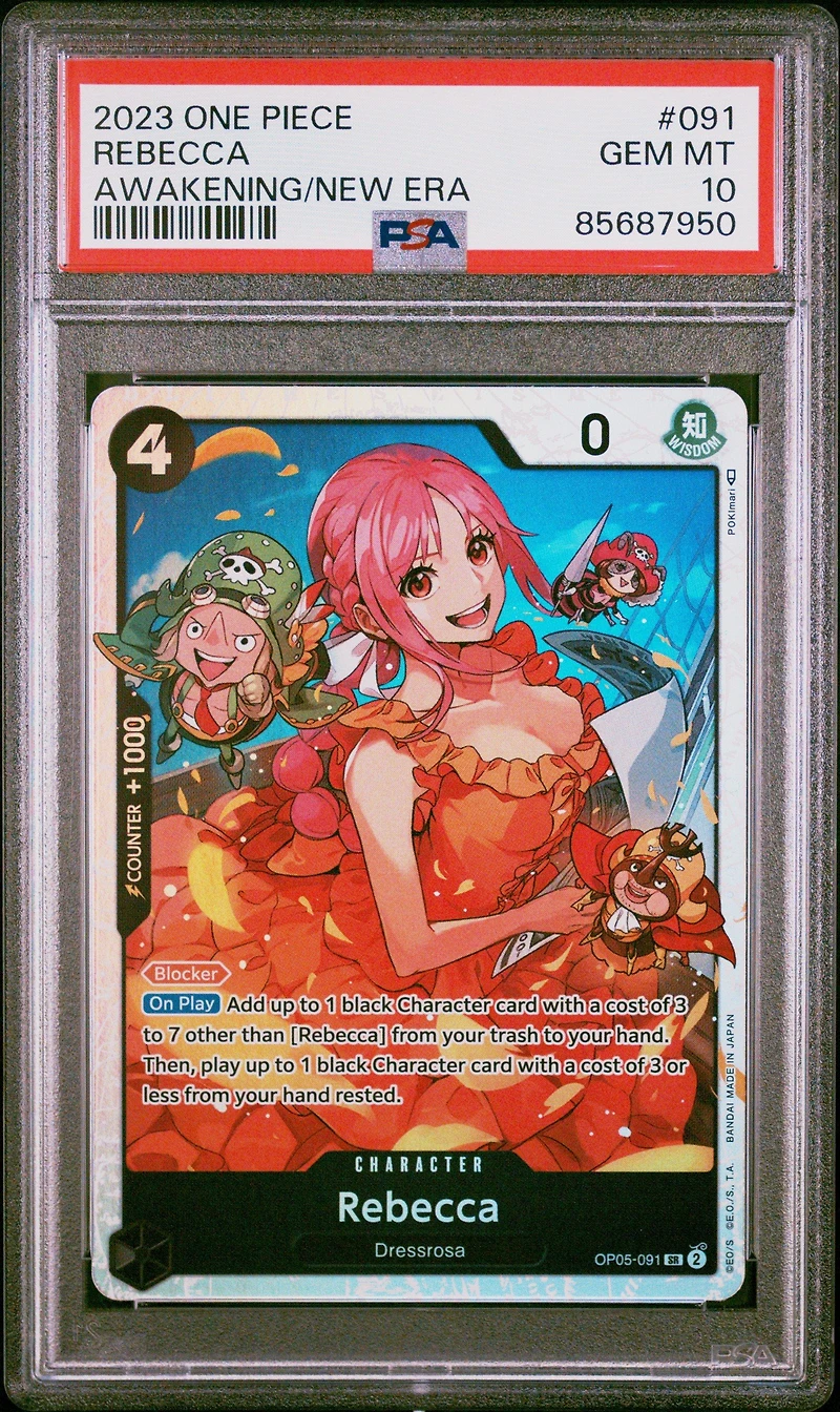 2023 One Piece Op05-awakening Of The New Era 091 Rebecca PSA 10