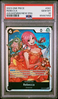 2023 One Piece Op05-awakening Of The New Era 091 Rebecca PSA 10