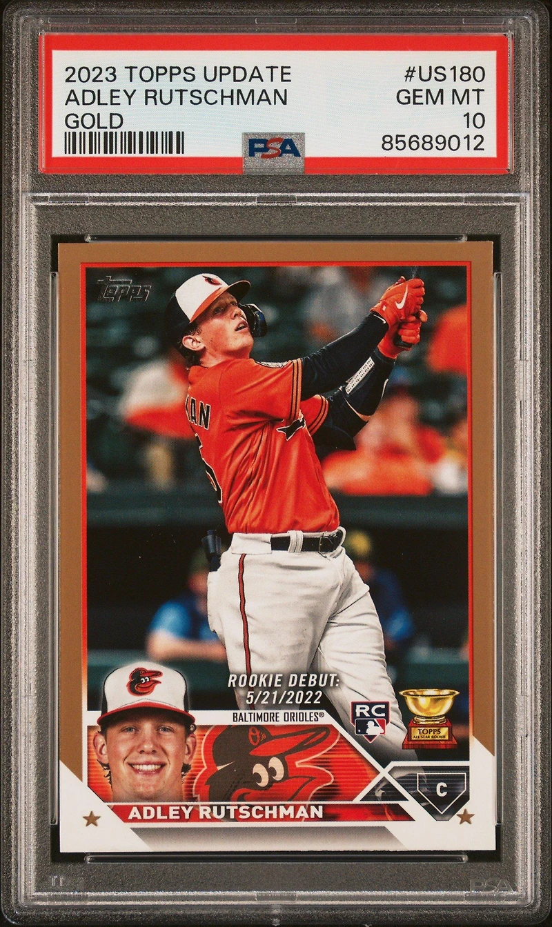2023 Topps Update Us180 Adley Rutschman Gold PSA 10