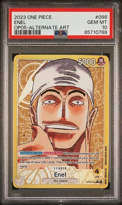 2023 One Piece Awakening Of The New Era Enel Alternate Art PSA 10