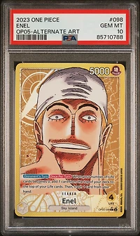 2023 One Piece Awakening Of The New Era 098 Enel Alternate Art PSA 10