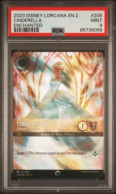 2023 Disney Lorcana En 2-rise Of The Floodborn 205 Cinderella
