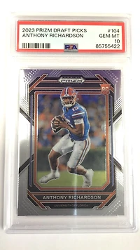 2023 Panini Prizm Draft Picks 104 Anthony Richardson PSA 10