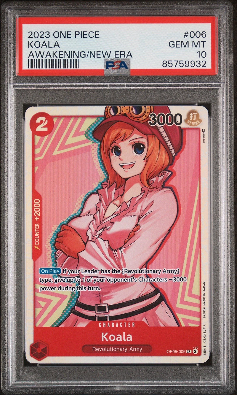 2023 One Piece Awakening Of The New Era 006 Koala PSA 10