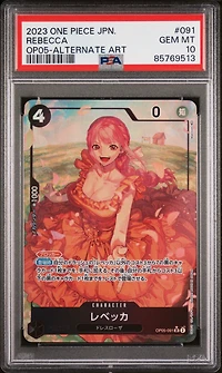 2023 One Piece Japanese Op05-awakening Of The New Era 091 Rebecca Alternate Art PSA 10