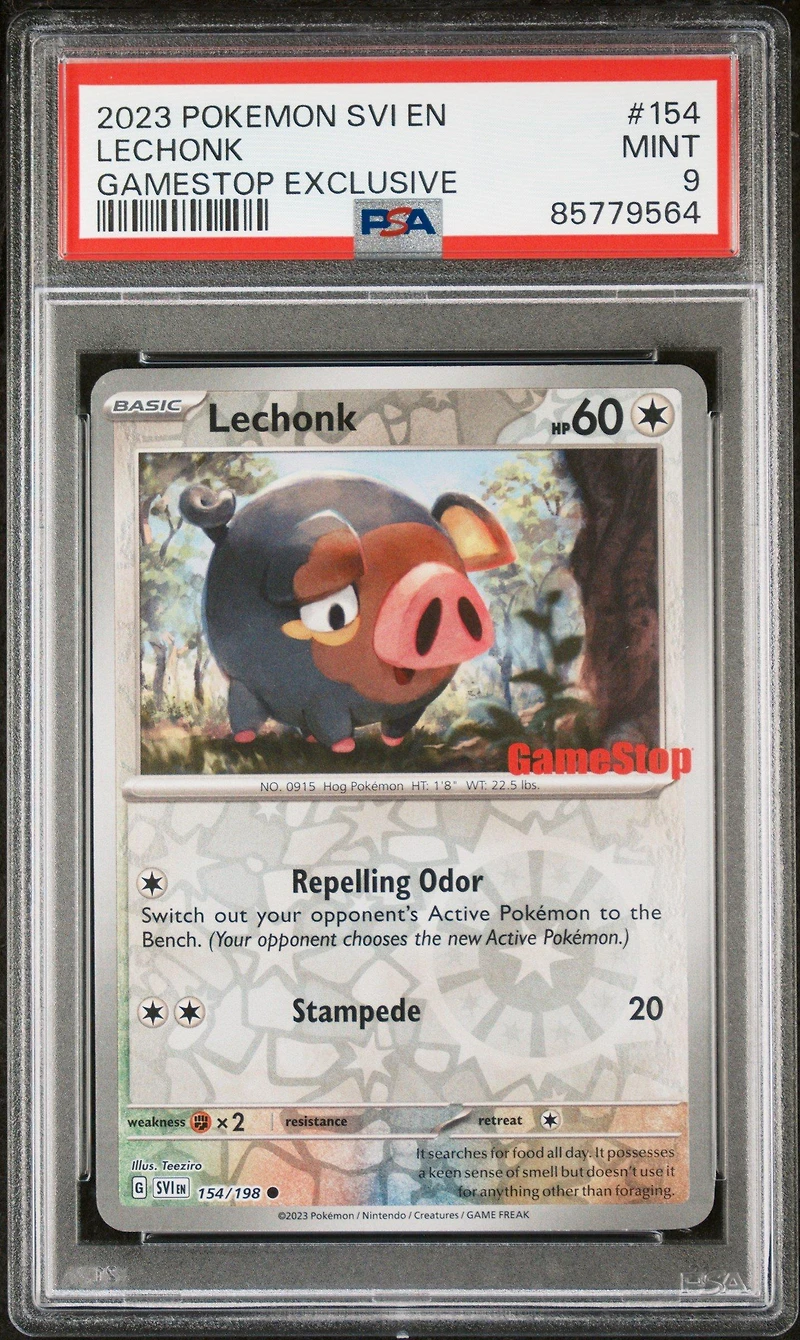 2023 Pokemon Svi En-scarlet & Violet 154 Lechonk PSA 9