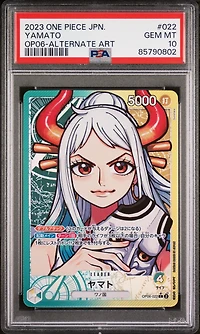 2023 One Piece Japanese Wings Of The Captain 022 Yamato Alternate Art PSA 10