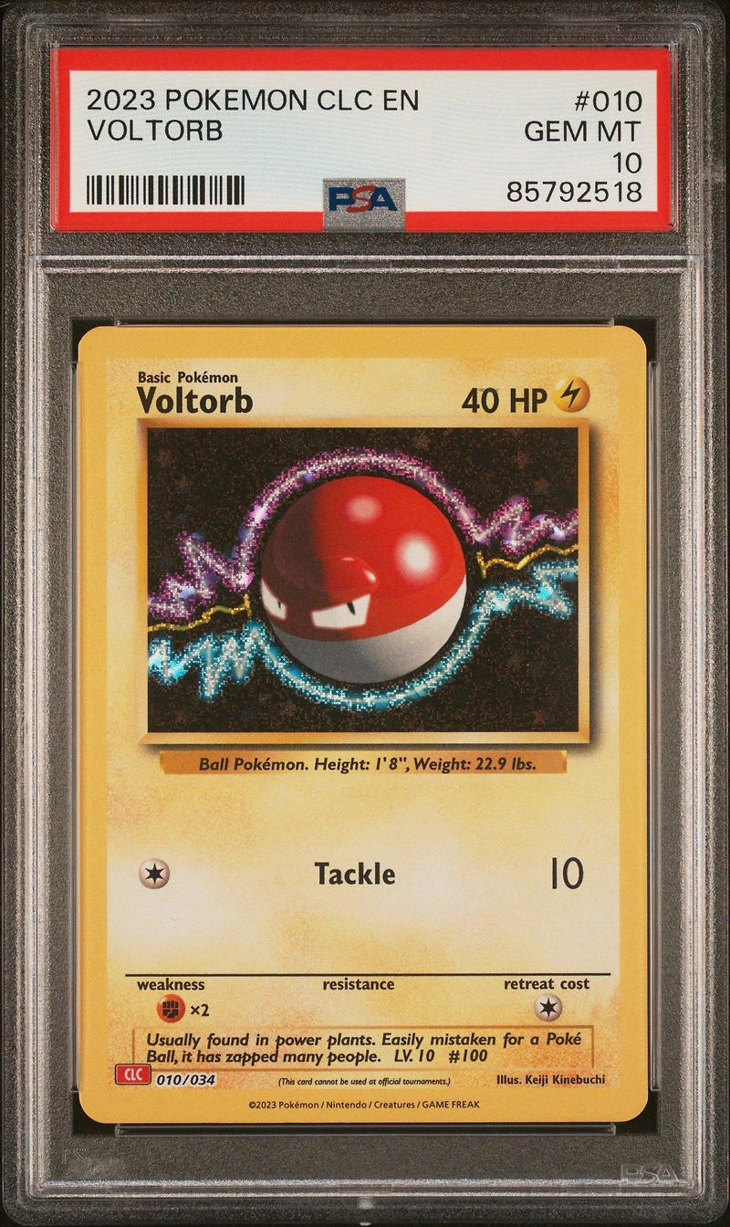 2023 Pokemon Clc-trading Card Game Classic Charizard & Ho-oh Ex Deck 010 Voltorb PSA 10