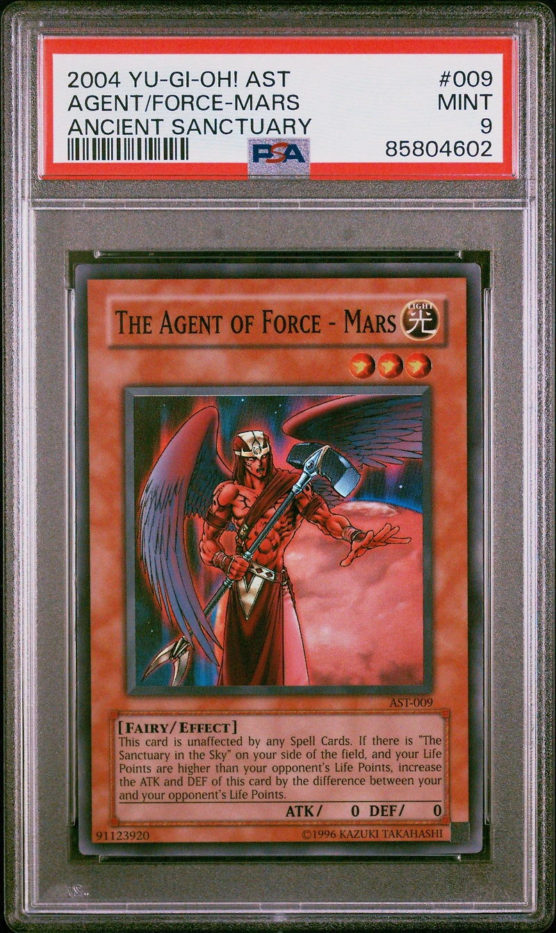 2004 Yu-gi-oh! Ast-ancient Sanctuary 009 The Agent Of Force-mars PSA 9