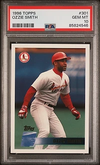 1996 Topps 301 Ozzie Smith PSA 10