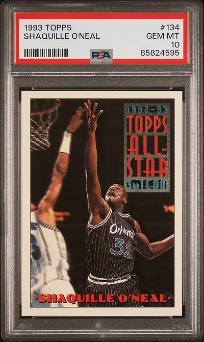 1993 Topps 134 Shaquille O'neal PSA 10