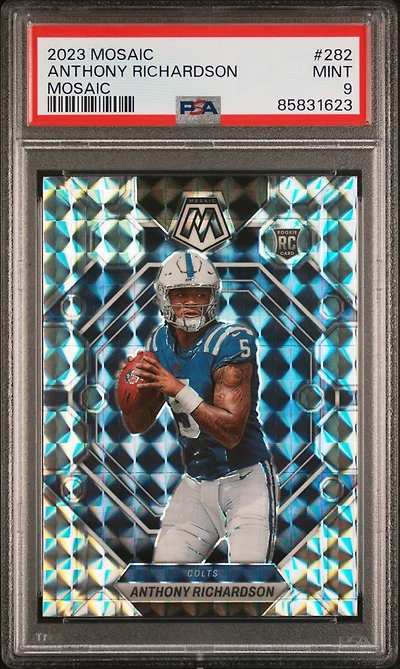2023 Panini Mosaic 282 Anthony Richardson Mosaic PSA