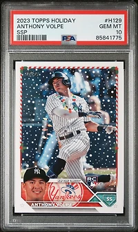 2023 Topps Holiday H129 Anthony Volpe PSA 10