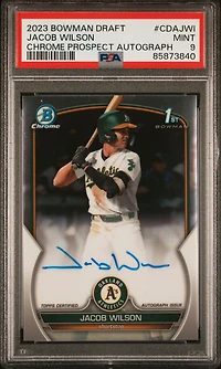 2023 Bowman Draft Chrome Prospect Autograph Cdajwi Jacob Wilson PSA